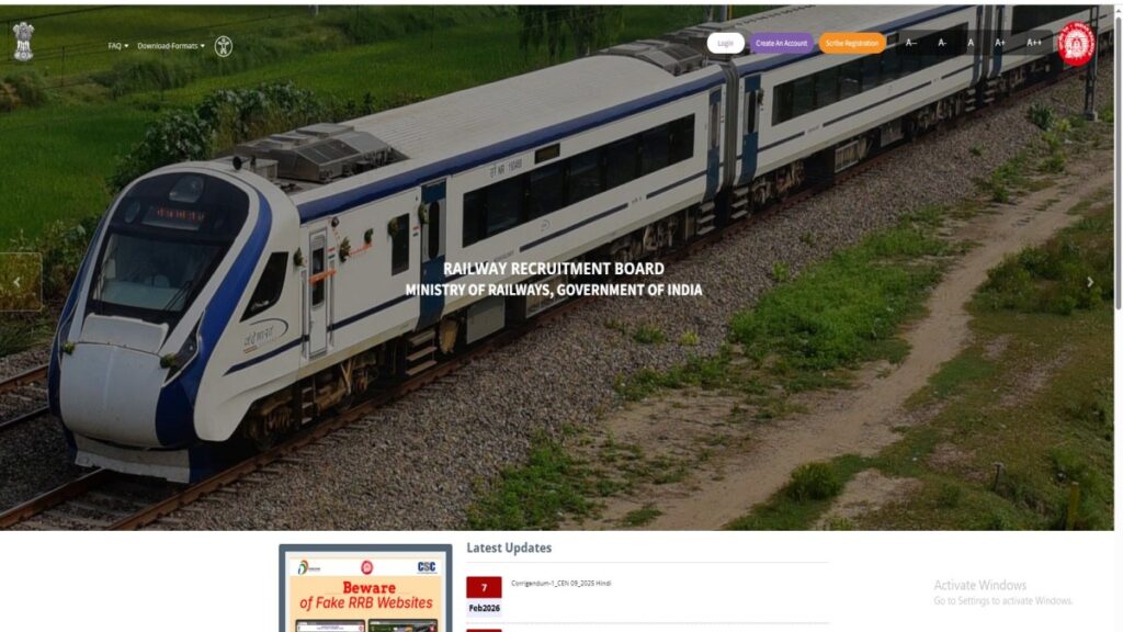 RRB Admit Card 2026 OUT